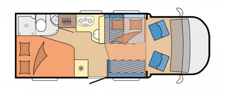 Hobby Optima ONTOUR T65 HFL Camper for Rent